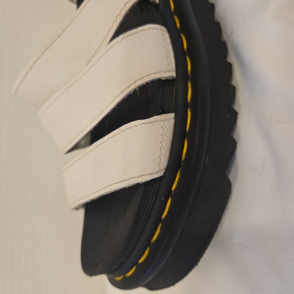 Dr. Martens Blaire Athena Leather Strap Platform Sandal White Size 6 - Picture 10 of 12